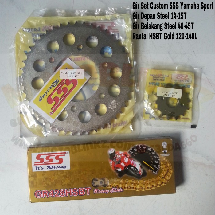 Jual SSS Gir Set Yamaha Byson SSS Gir Nickel Chrome + SSS 