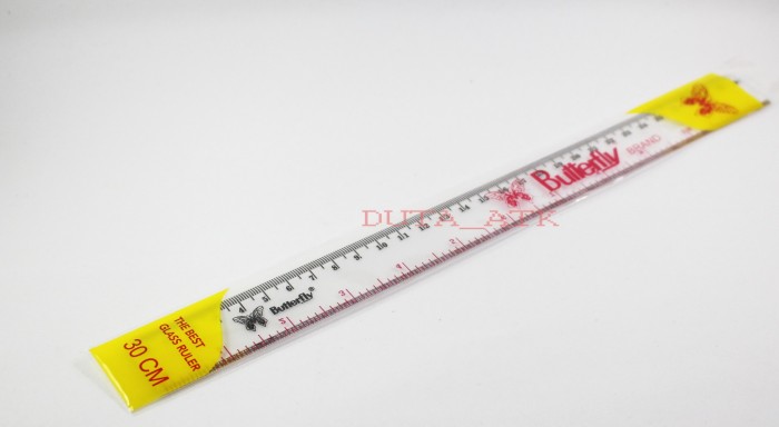 jual penggaris plastik 30cm butterfly duta atk jual penggaris plastik 30cm butterfly duta atk