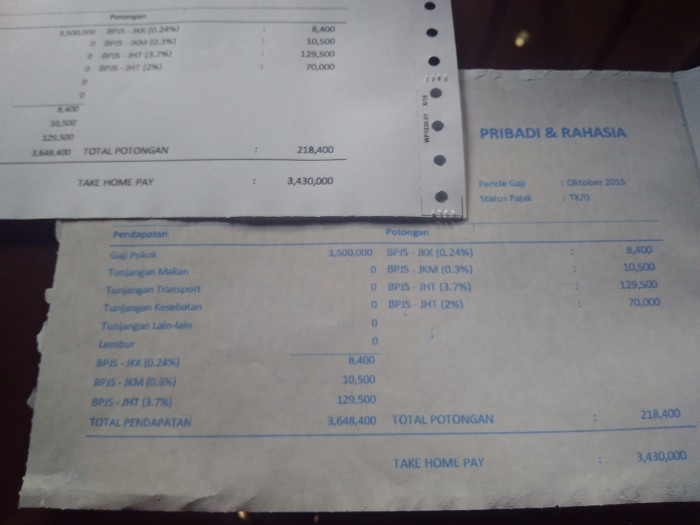 Jual Jasa Cetak Slip Gaji Sudah Termasuk Kertas Dan Olah Data