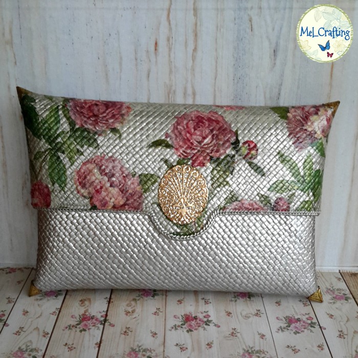 jual clutch pandan decoupage 01 mel crafting jual clutch pandan decoupage 01 mel crafting