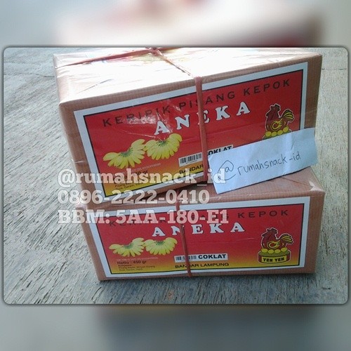 Keripik pisang aneka coklat 450gr lampung yen yen