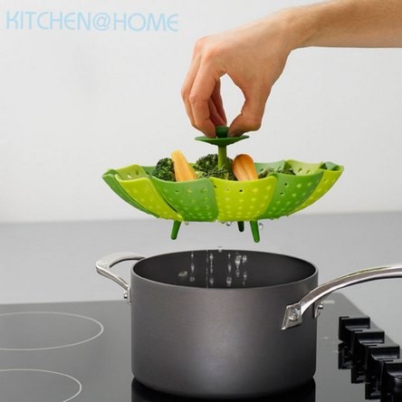 Jual Steamer Basket Peralatan Dapur Unik Alat Kukus Sayur Bahan Steamer Basket Peralatan Dapur Unik Alat Kukus Sayur Bahan Silikon