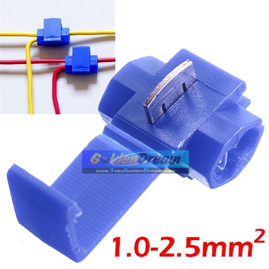jual blue scotch lock splice wire connector jumper jual blue scotch lock splice wire connector jumper