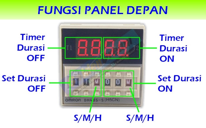 Omron DH48S-S Digital Timer Precision Delay Time Relay Twin Counter