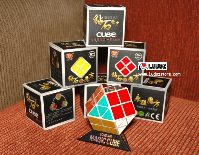 Rubik Rainbow - YJ 1002 White base ; ORI-Yong Jun Cube rubik's