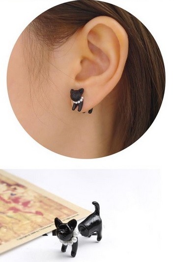 EE0072 - earrings / giwang / anting tusuk kucing / cat