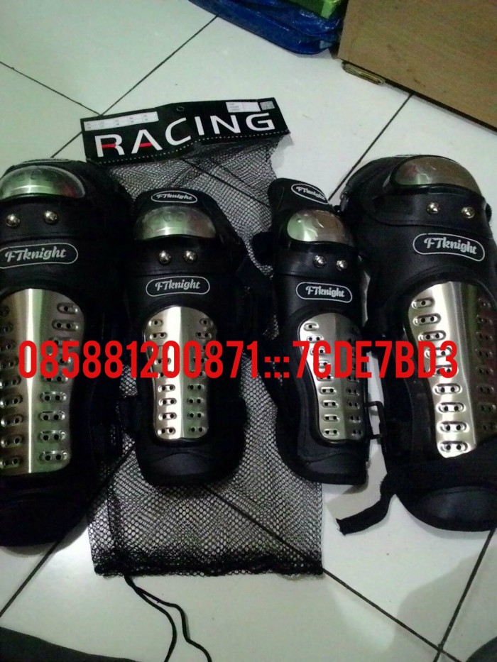 Decker Mad Bike Besi Metal Protector Pelindung Lutut Siku Bikers .