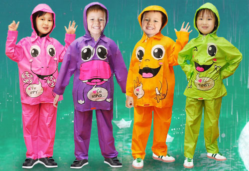 Jual JAS HUJAN ANAK KIDO ( stelan baju dan celana ) GROSIR