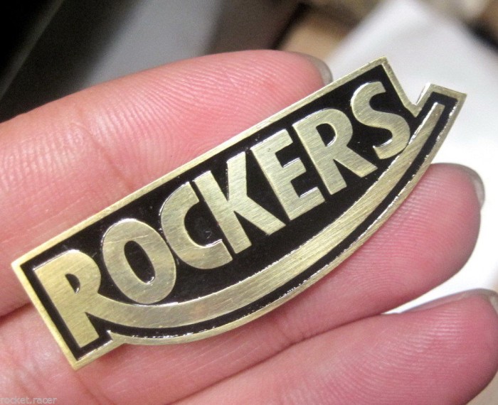 ROCKERS PIN 59 TON UP CAFE RACER VINTAGE BIKERS BRASS