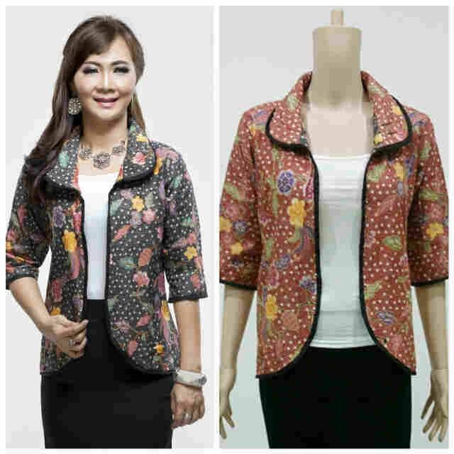 jual blazer batik bolero bolak balik titik 2 warna jual blazer batik bolero bolak balik titik 2 warna