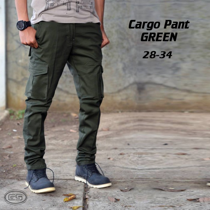  Jual  Celana  Kargo Panjang  Hijau Cargo PDL Army 