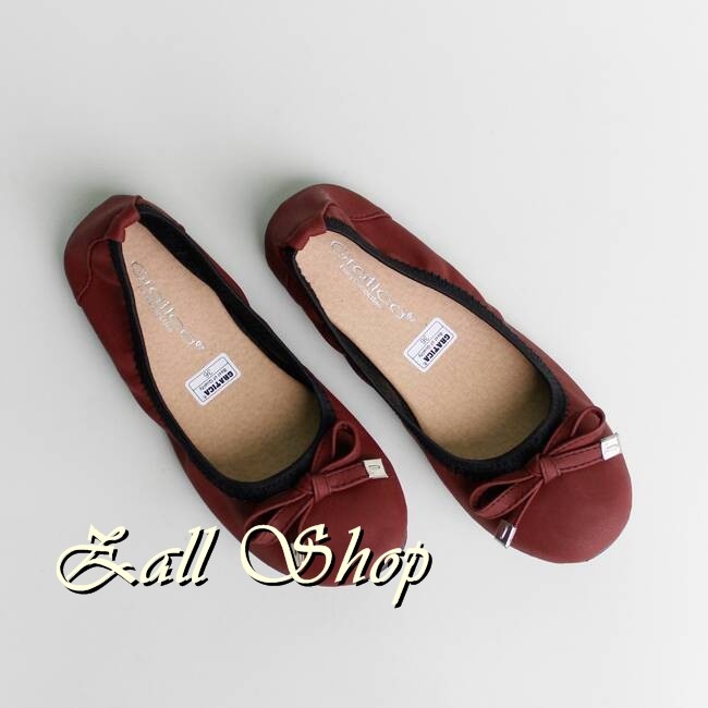 Flat Shoes Flatshoes Sepatu Flat Gratica BD09PU Maroon Flat Shoes Fla
