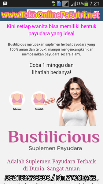 Gambar Jual Bustilicious Suplemen Pembesar Pengencang Payudara Jual Bustilicious Suplemen Pembesar Pengencang Payudara