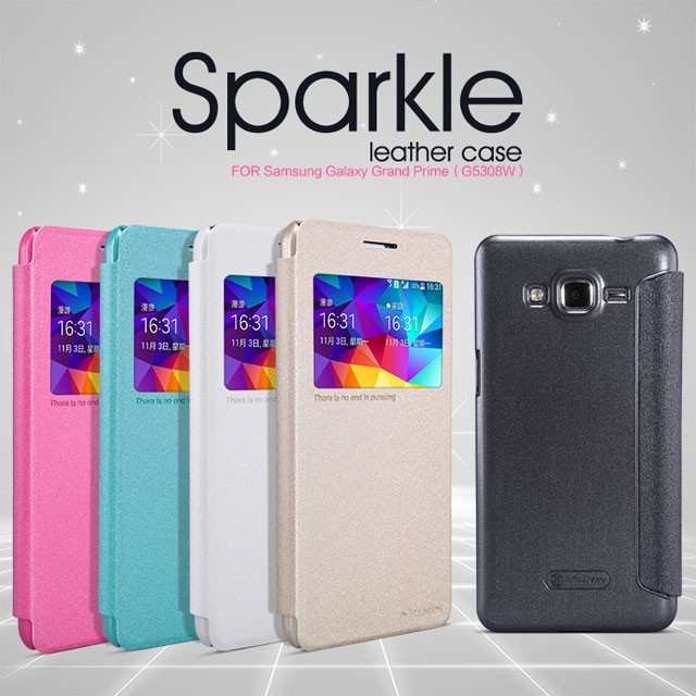 Samsung Galaxy Grand Prime Nillkin Sparkle Leather Flip Case Flipcase