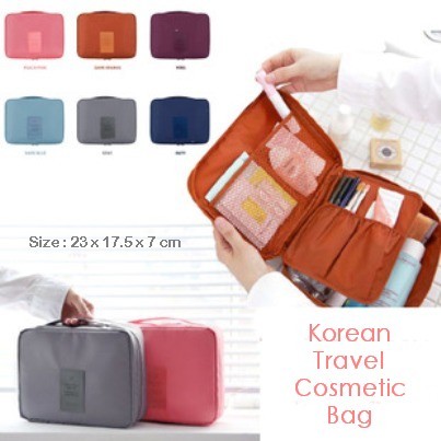 Allunique Pouch Tas Kosmetik Bag - Biru Tua - 4. Source ... Aksesoris