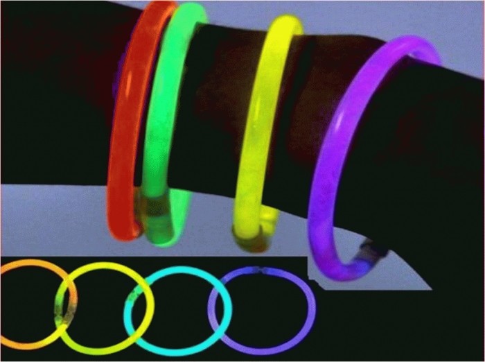 gelang nyala lampu pesta glow stick fosfor unik murah isi 100 pcs
