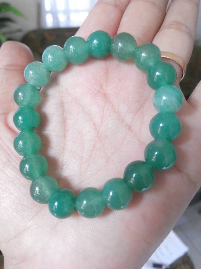 Gelang batu giok asli 10mm (JADE BRACELET 10MM