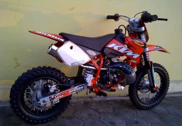 Jual Motor Mini Trail Mesin Ktm 50cc Tiga Muda Motor Mini Tokopedia