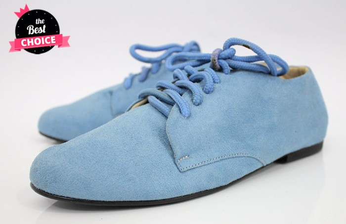 sky blue flat shoes