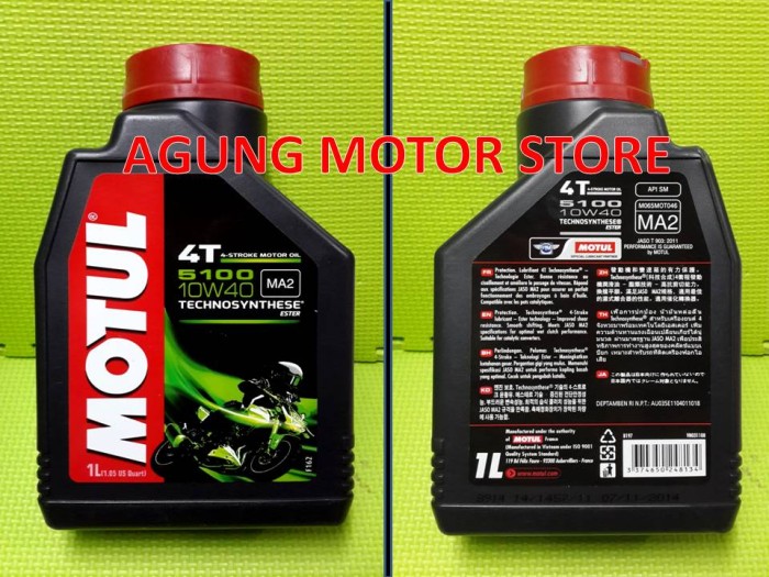 Jual Oli Mesin Motul Ester 5100 10w 40 4t 1l jual oli mesin motul ester 5100 10w 40 4t 1l
