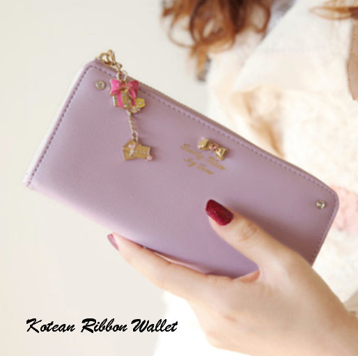 jual korean ribbon wallet purple dompet cantik dgn hiasan rantai pita ceria smart jual korean ribbon wallet purple dompet cantik dgn hiasan rantai pita ceria smart