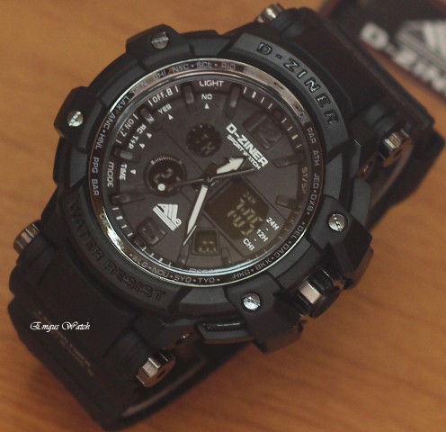Jam Tangan D Ziner DZ 8090 Black OriginaL .