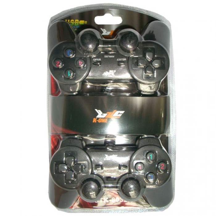 K-One Gamepad Double Getar - Hitam