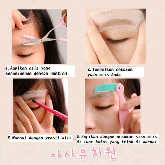 cetakan alis eye brow class 1set isi 3pcs 2. Source · Gunting alis mini brow