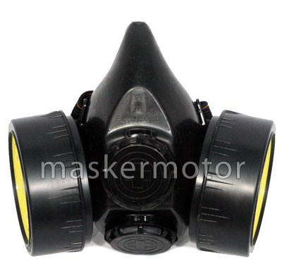 Masker Motor Double Heavy - Menyaring & Menyerap debu / asap di udara