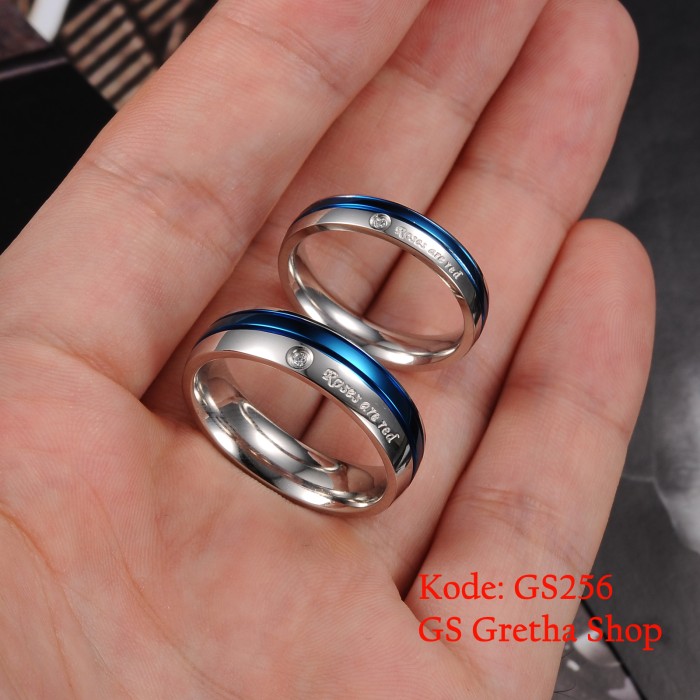 jual cincin pasangan titanium kode gs256 gretha shop cs4 jual cincin pasangan titanium kode gs256 gretha shop cs4