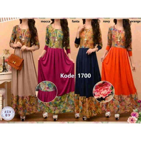 jual dress maxi babydoll remple 1700 zulfeea collection jual dress maxi babydoll remple 1700 zulfeea collection