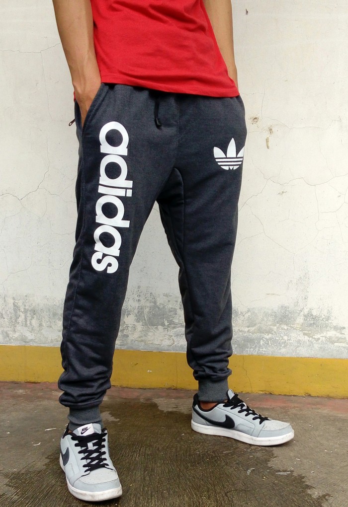 Celana Jogger Adidas Abu Tua