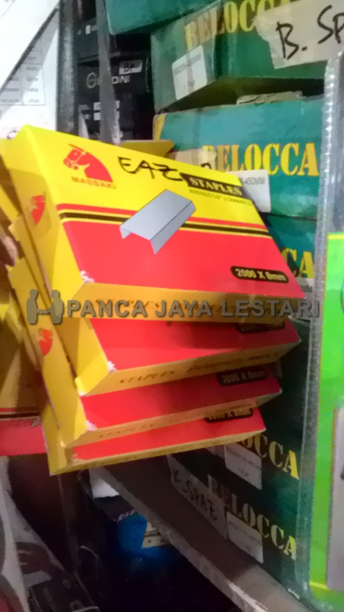 Isi Staples Tembak / Staples Jok Ukuran 8 mm MASSAKI 2000pcs