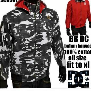 Jaket DC Canvas Bolak-Balik Army-Red