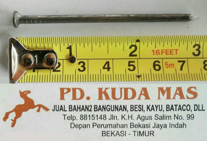 jual paku kayu 7 cm berat 250 gram pd kuda jual paku kayu 7 cm berat 250 gram pd kuda