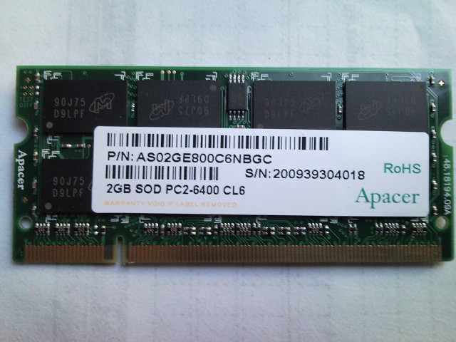 Jual Memory RAM Laptop Sodim Sodimm    2GB DDR2, 2 gb Laptop
