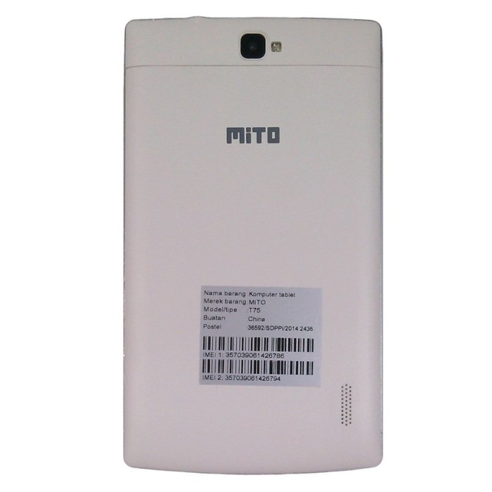 Mito T75 Fantasy Tablet-8GB-Putih+Gratis Flipcover Original