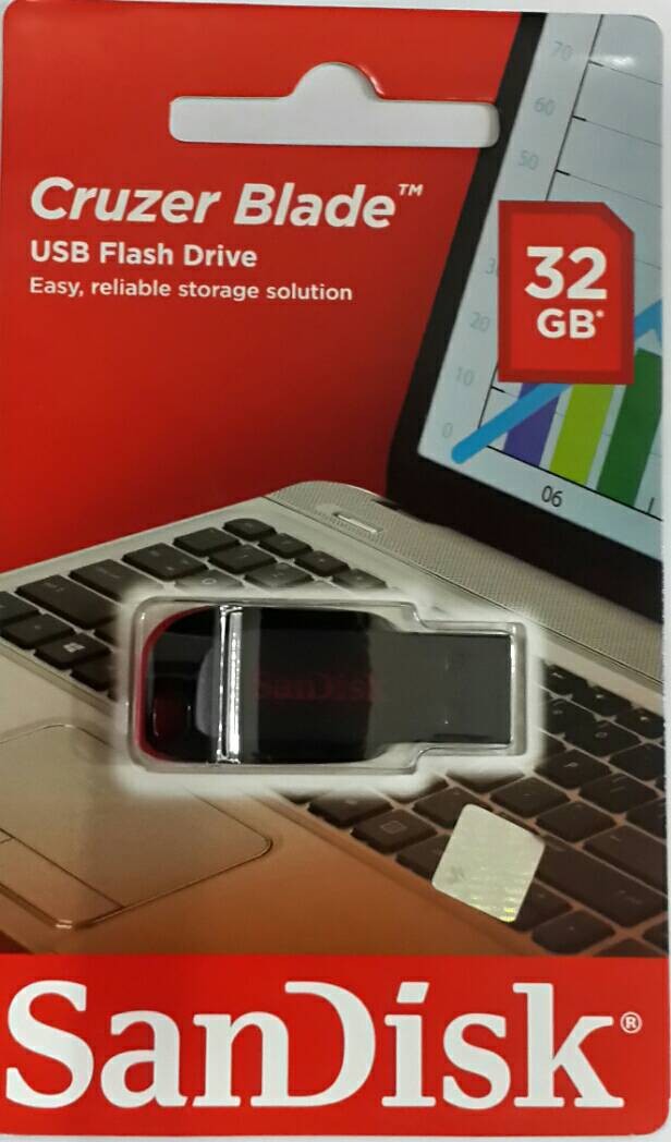 Jual FLASHDISK SANDISK 32GB CRUZER BLADE / ORIGINAL 