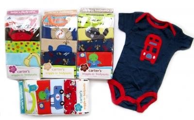 Jumper Carter 5 in 1 Lengan Pendek Baju Bayi Laki Perempuan Branded