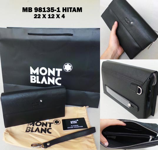 Jual Tas Handbag Cowok Pria Montblanc 98135 1 Silver King Tas Handbag Cowok Pria Montblanc 98135 1