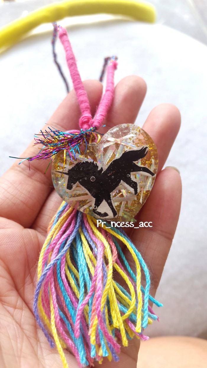 kalung unicorn rainbow