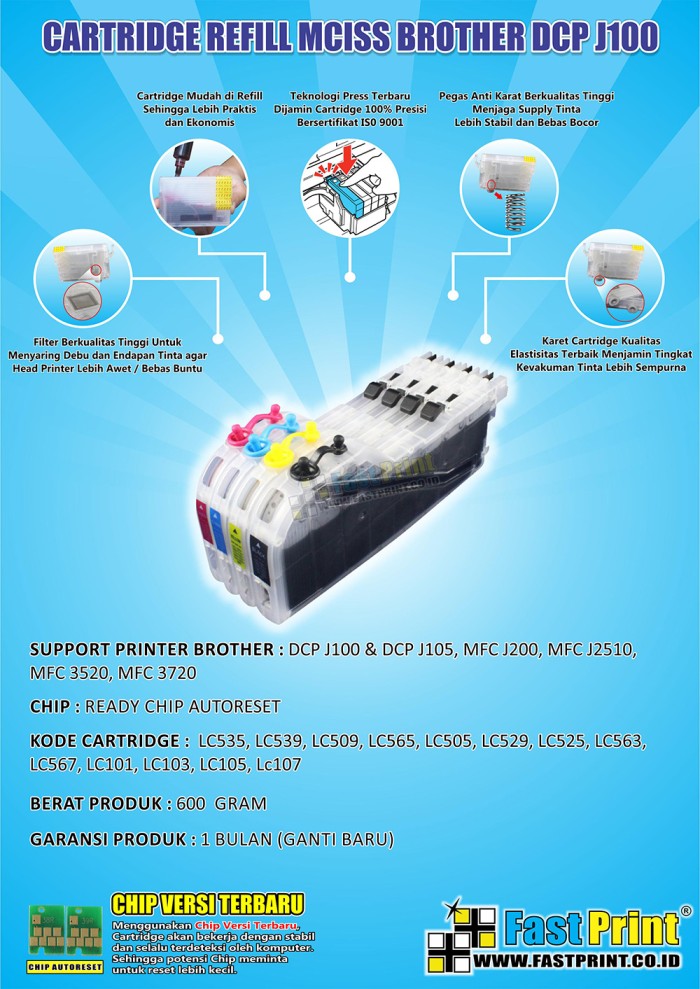 jual fast print cartridge mciss mfc j200 mfc jual fast print cartridge mciss mfc j200 mfc