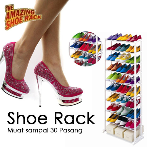 jual amazing shoe rack rak sepatu 10 susun tingkat jual amazing shoe rack rak sepatu 10 susun tingkat
