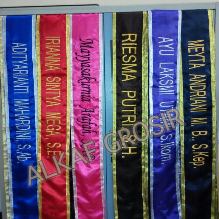 jual selempang wisuda bordir bahan bagus harga grosir jual selempang wisuda bordir bahan bagus harga grosir
