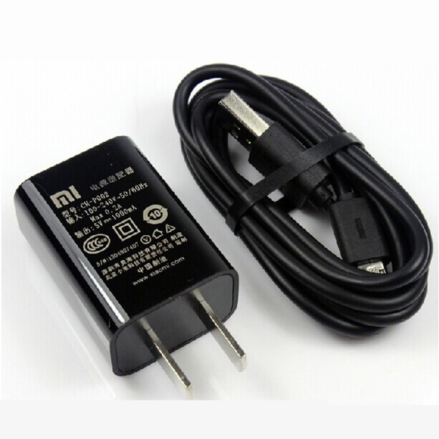 Xiaomi Travel Charger Original 5V-2A - Hitam + Gratis Handsfree Xiaomi