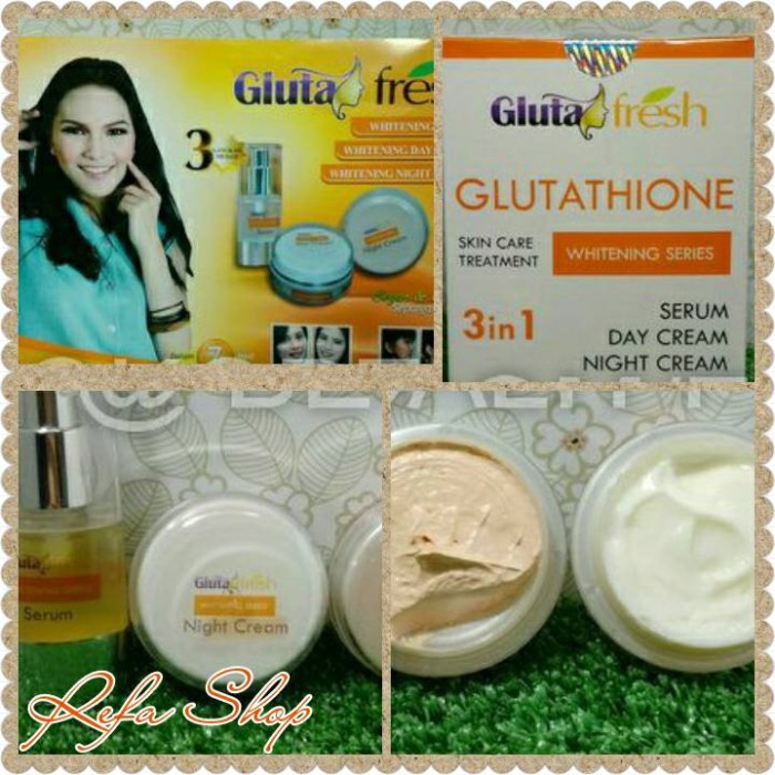 GLUTA FRESH 100% ORIGINAL 3 IN 1-WHITENING CREAM BPOM