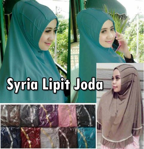 Hijab/Jilbab Syria Lipit Jodha