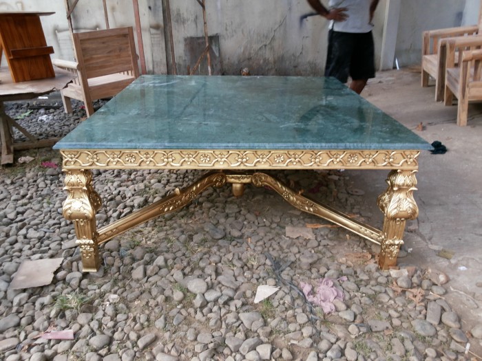 Jual Gonl Table Carving Laxus With Green Marble Top Kab Jepara Furnitur Indonesia Id Tokopedia