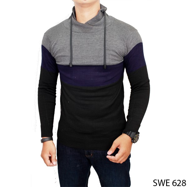 Sweater Rajut Pria Keren Rajut Kombinasi SWE 628