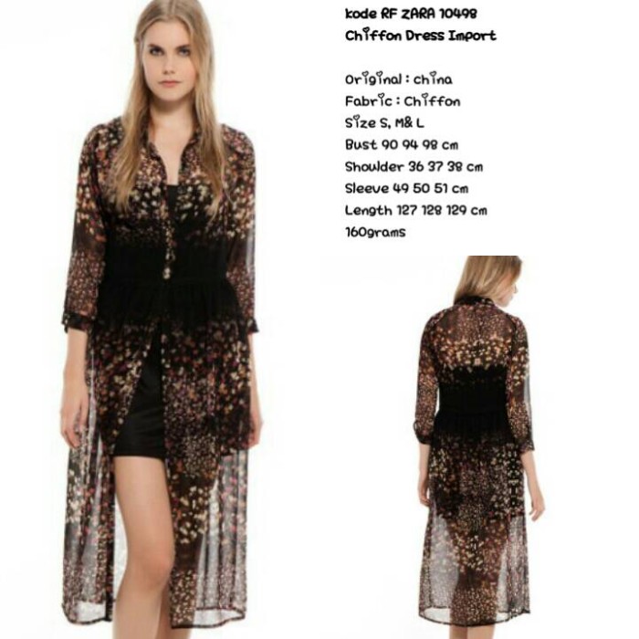 zara chiffon dress